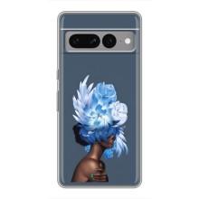 Чехлы (ART) Цветы на Google Pixel 7 Pro (VPrint) (Цветы на голове)
