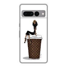 Чохли Луі Вітон для Google Pixel 7 Pro (AlphaPrint - LOUIS VUITTON) (кава LOUIS VUITTON)