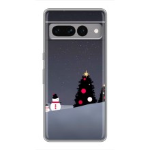 Чехлы на Новый Год Google Pixel 7 Pro (Снеговички)