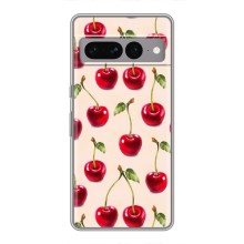 Чехлы с Фруктами для Google Pixel 7 Pro (VPrint) (Вишня)