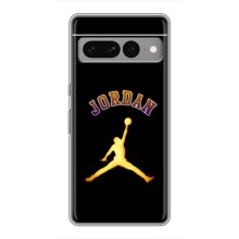 Чехлы для Google Pixel 7 Pro - с картинкой JORDAN (AlphaPrint) (Jordan Gold)