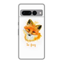 Чехлы с картинкой Лисички для Google Pixel 7 Pro (VPrint) (Девочка Лиса)