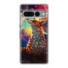 Чехлы с картинкой Лисички для Google Pixel 7 Pro (VPrint) (Лисица в космосе)