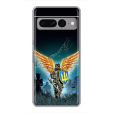 Чехлы с картинкой ЗСУ для Google Pixel 7 Pro (AlphaPrint) (Солдат ЗСУ)