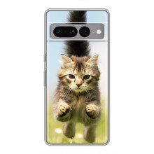 Чехлы с Котиками для Google Pixel 7 Pro (VPrint) (Прыжок кота)