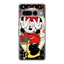 Чехол Disney Mouse Google Pixel 7 Pro (PREMIUMPrint) (Минни peace)