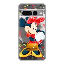 Чехол Disney Mouse Google Pixel 7 Pro (PREMIUMPrint) (Minni с бантиком)