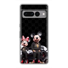 Чехол Disney Mouse Google Pixel 7 Pro (PREMIUMPrint) (Семья Маусов)