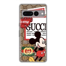 Чехол Disney Mouse Google Pixel 7 Pro (PREMIUMPrint) (Стильный Микки)