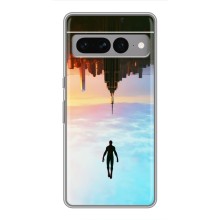 Чехол с человеком пауком для Google Pixel 7 Pro - (AlphaPrint) (Паук человек)