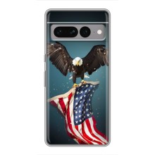 Чохол Прапор USA для Google Pixel 7 Pro (Орел і прапор)