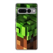 Чехол Майнкрафт на Google Pixel 7 Pro (AlphaPrint) Minecraft (текстура Майнкрафт)
