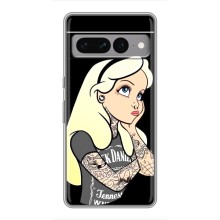 Чехол с печатью для Google Pixel 7 Pro - (Мода) (AlphaPrint) (Девочка в тату)
