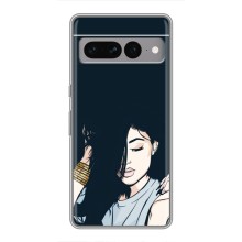 Чехол с печатью для Google Pixel 7 Pro - (Мода) (AlphaPrint) (Красивая девочка)