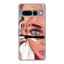 Чехол с печатью для Google Pixel 7 Pro - (Мода) (AlphaPrint) (Макияж)