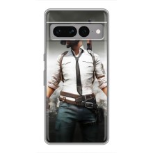 Чехол PUBG для Гугл Пиксель 7 Про (AlphaPrint) (Пабг мен)