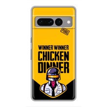 Чехол PUBG для Гугл Пиксель 7 Про (AlphaPrint) (Pubg шлем)