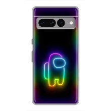 Чехол Амонг Ас для Google Pixel 7 Pro (AlphaPrint) (Яркий скин)