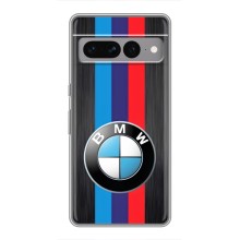 Чехол для Гугл Пиксель 7 Про - с принтом БМВ (AlphaPrint) (Лого BMW)