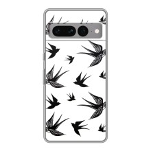 Чехол с птицами на Google Pixel 7 Pro (VPrint) (Ласточки)