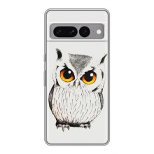 Чехол с птицами на Google Pixel 7 Pro (VPrint) (Милая Сова)