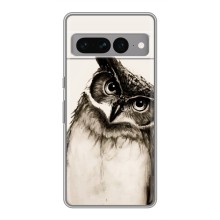 Чехол с птицами на Google Pixel 7 Pro (VPrint) (Сова)
