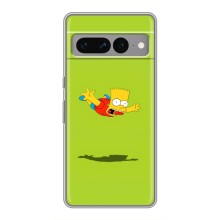 Чехол с Симпсонами для Google Pixel 7 Pro (VPrint) (Барт Симпсон)