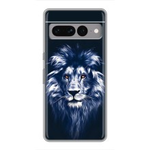 Чехол со Львом для Google Pixel 7 Pro (VPrint) (Синий Лев)