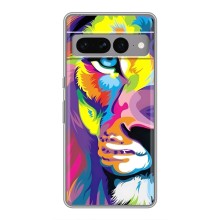 Чехол со Львом для Google Pixel 7 Pro (VPrint) (Яркий Лев)