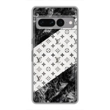 Чехол Стиль Louis Vuitton на Google Pixel 7 Pro (LV на белом)