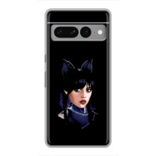 Чехлы Венсдей на Google Pixel 7 Pro Уэнсдей (AlphaPrint) (серьезная Уэнздей)