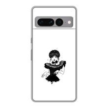 Чехлы Венсдей на Google Pixel 7 Pro Уэнсдей (AlphaPrint) (танец Уэнздей)