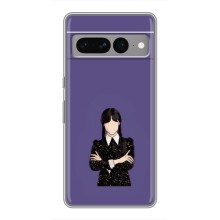 Чехлы Венсдей на Google Pixel 7 Pro Уэнсдей (AlphaPrint) (Уэнздей в черном)