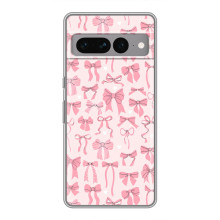 Чехол банты для Google Pixel 7 Pro – Фон бантики