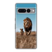 Чехол Король лев на Гугл Пиксель 7 Про – Мусафа и Симба