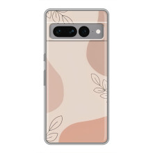 Чохол квітковий дизайн для Google Pixel 7 Pro – Кориневий фон