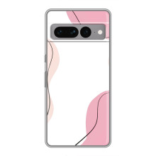 Чохол квітковий дизайн для Google Pixel 7 Pro – Рожевий фон