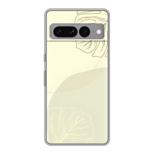 Чохол квітковий дизайн для Google Pixel 7 Pro – Зелений фон