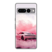 Чохол з авто Порше для Google Pixel 7 Pro – Рожевий Порше