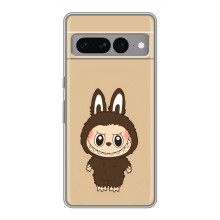Чехол с Лабубу на Google Pixel 7 Pro (Коричневый Лабубу)