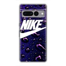 Чохол з логтипом Найк на Google Pixel 7 Pro (Найк на фіолетовому)