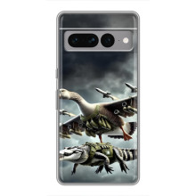 Чехол с мемами тралалело тралала для Google Pixel 7 Pro – Гусини и крокодило