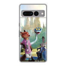 Чехол Зоотрополіс на Google Pixel 7 Pro – Ник Джуди и змея