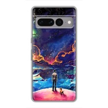 Космические Чехлы для Гугл Пиксель 7 Про (VPrint) (Галактический вид)