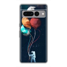 Космические Чехлы для Гугл Пиксель 7 Про (VPrint) (Планеты шарики)