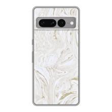 Мраморный чехол на Google Pixel 7 Pro (VPrint) (Белый мрамор)