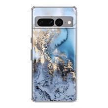 Мраморный чехол на Google Pixel 7 Pro (VPrint) (Нежный мрамор)