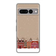 Новогодние, Праздничные Чехлы для Google Pixel 7 Pro - 2024 год (Зимний город)