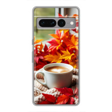 Чехол с уникальным дизайном «Осень с кофе» для Google Pixel 7 Pro