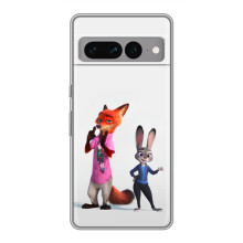Силіконовий чохол з принтом Зоотрополіс для Google Pixel 7 Pro – Джуді і Нік